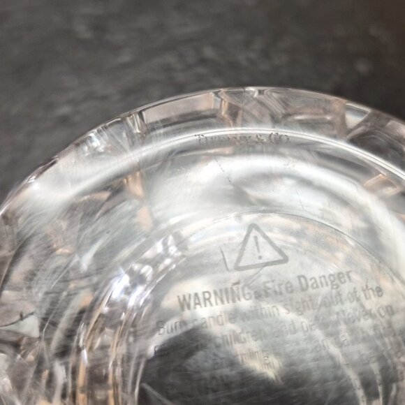 Tiffany & Co. Rock Cut Crystal Votive Candle Holder Made in Germany Discontinued - Picture 8 of 8